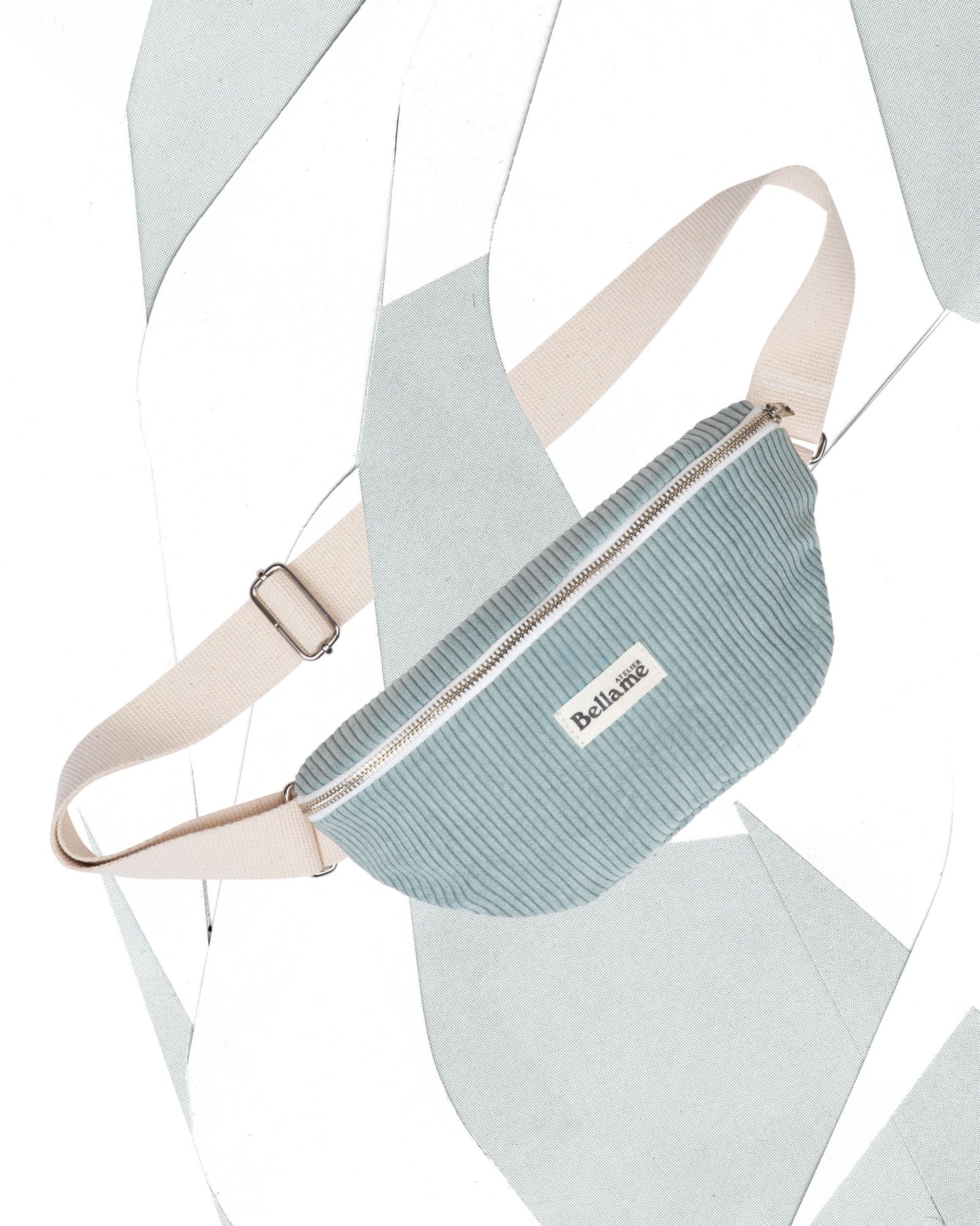 Sac Banane couleur gris/bleu (La célèste) packshot